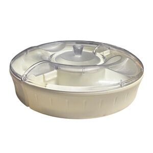 Pampered Chef Chillzanne Cool Sectional Server Round 2791 Appetizer Tray Picnics